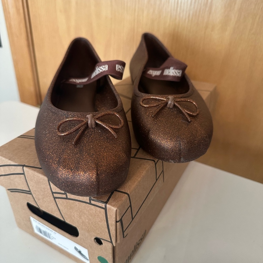 Melissa Sophie Bronze Ballerinas